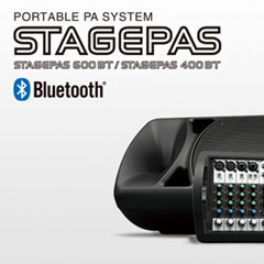 Z6·尊龙凯时发布两款新型号便携式扩声系统产品——STAGEPAS 400BT 以及 600BT